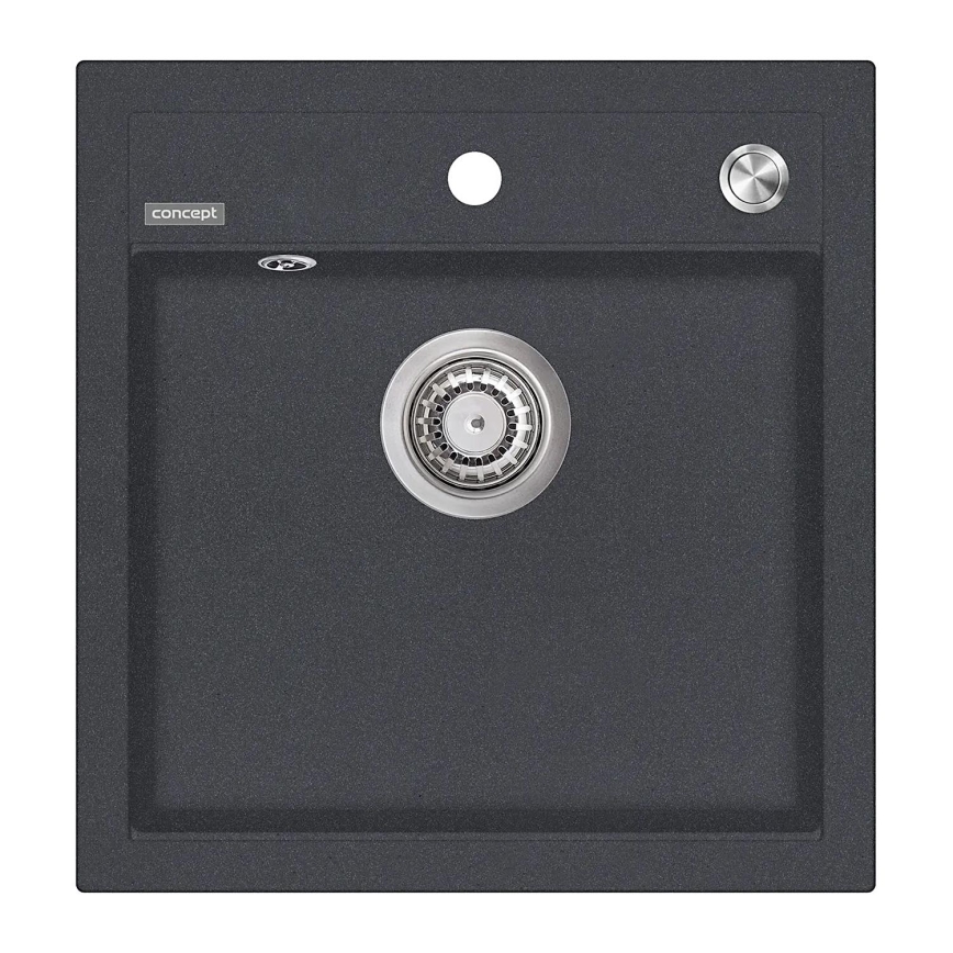 Concept DG00C50DG - Küchenspüle CUBIS 49x51 cm Granit/ dunkelgrau