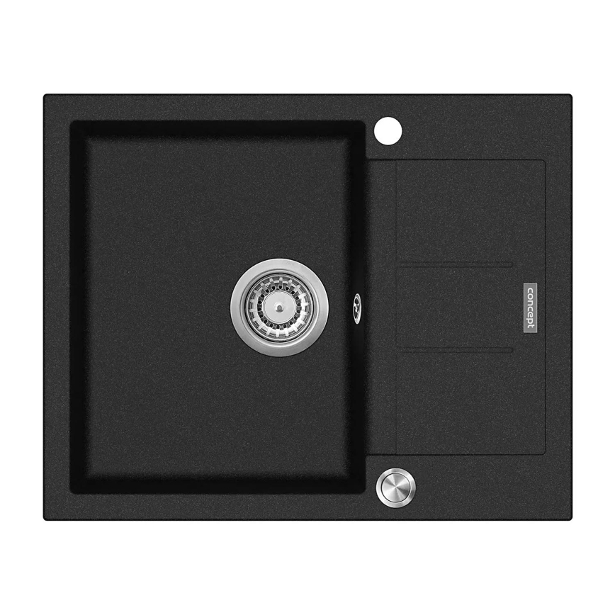 Concept DG05C45BC - Küchenspüle CUBIS 50x62 cm Granit/schwarz