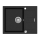 Concept DG05C45BC - Küchenspüle CUBIS 50x62 cm Granit/schwarz