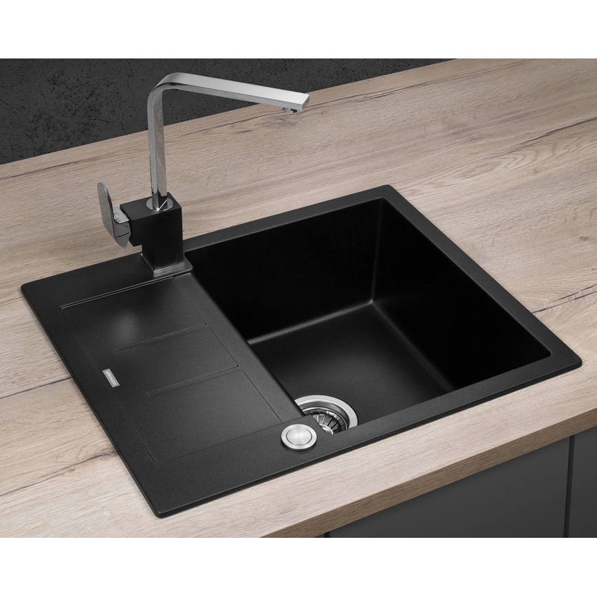Concept DG05C45BC - Küchenspüle CUBIS 50x62 cm Granit/schwarz