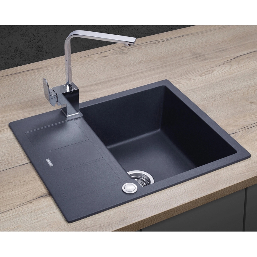 Concept DG05C45DG - Küchenspüle CUBIS 50x62 cm Granit/dunkelgrau