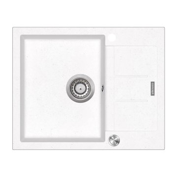 Concept DG05C45WH - Küchenspüle CUBIS 50 x 62 cm, Granit/Weiß
