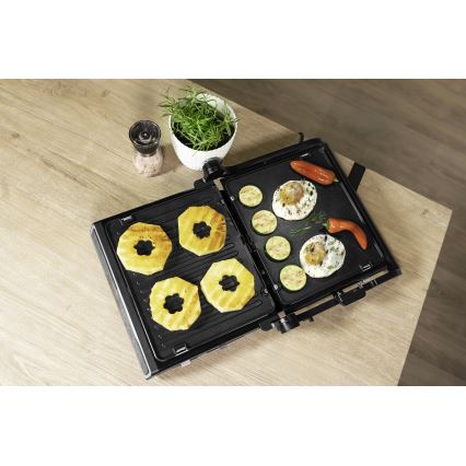 Concept ge3550 - Kontaktgrill mit Temperaturfühler 2000W/230V schwarz