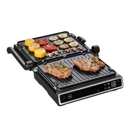 Concept ge3550 - Kontaktgrill mit Temperaturfühler 2000W/230V schwarz