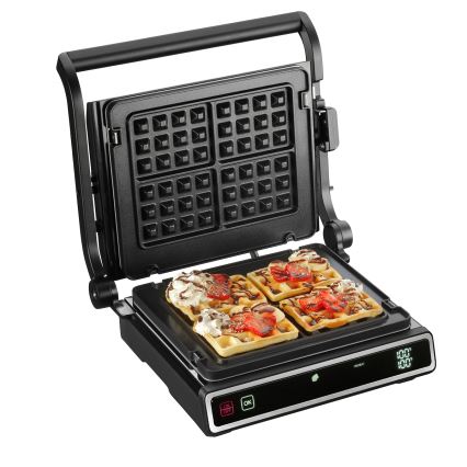 Concept ge3550 - Kontaktgrill mit Temperaturfühler 2000W/230V schwarz