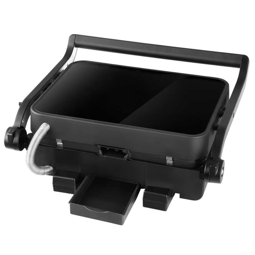 Concept ge3600 - Kontaktgrill mit Temperatursensor GLASS 2000W/230V schwarz