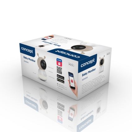 Concept KD4000 - Intelligentes Babyphone mit Bewegungssensor SMART KIDO 4,5W/230V Wi-Fi beige