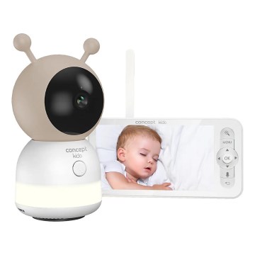 Concept KD4010 - Smarter Babymonitor mit Display und Bewegungsmelder SMART KIDO 4,5W/230V Wi-Fi beige