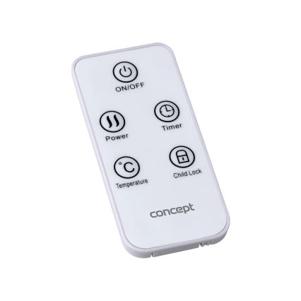 Concept KS4000 - Elektrischer Direktheizer/Konvektor 1000/2000W IP24 weiß + Fernbedienung