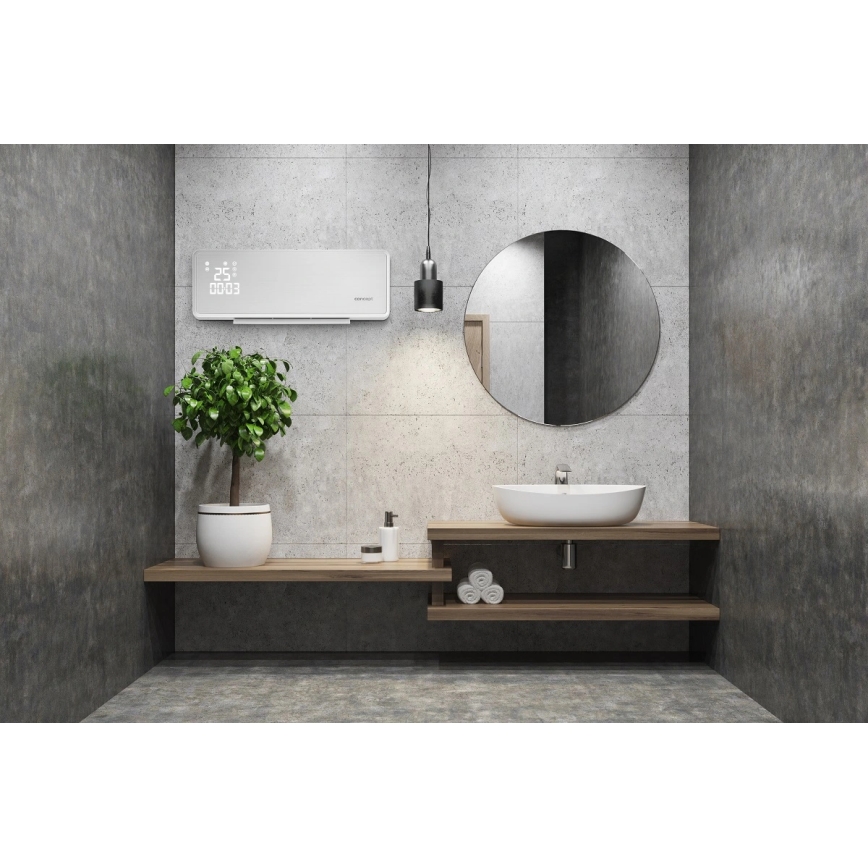 Concept QH4000 - Elektrische Heizung 1000/2000W IP22 weiß + Fernbedienung
