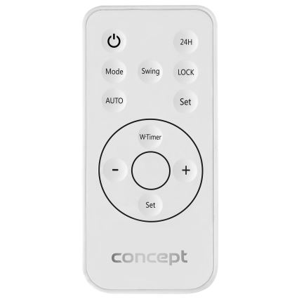 Concept QH4100 - Elektrisches Heizgerät 1000/2000W Wi-Fi IP22 grau + Fernbedienung