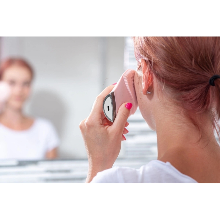 Concept SK9102 - Gesichtsreinigungsbürste SONIVIBE 2W/5V 250 mAh IPX7 rosa