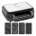 Concept SV3070 - XXL 4-in-1 Toaster 900W/230V Schwarz/Edelstahl