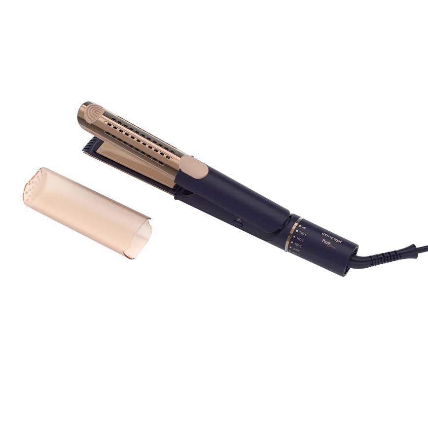 Concept VZ8100 - Glätteisen PROFI CARE 60W/230V blau/gold