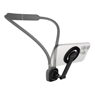 CONNECT IT CFF-6020-GY - Flexibler magnetischer MagSafe-Handyhalter zum Umhängen