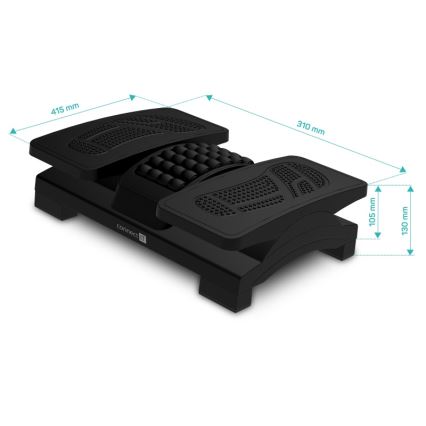 CONNECT IT CFH-4105-BK - Чорна регульована підставка для ніг