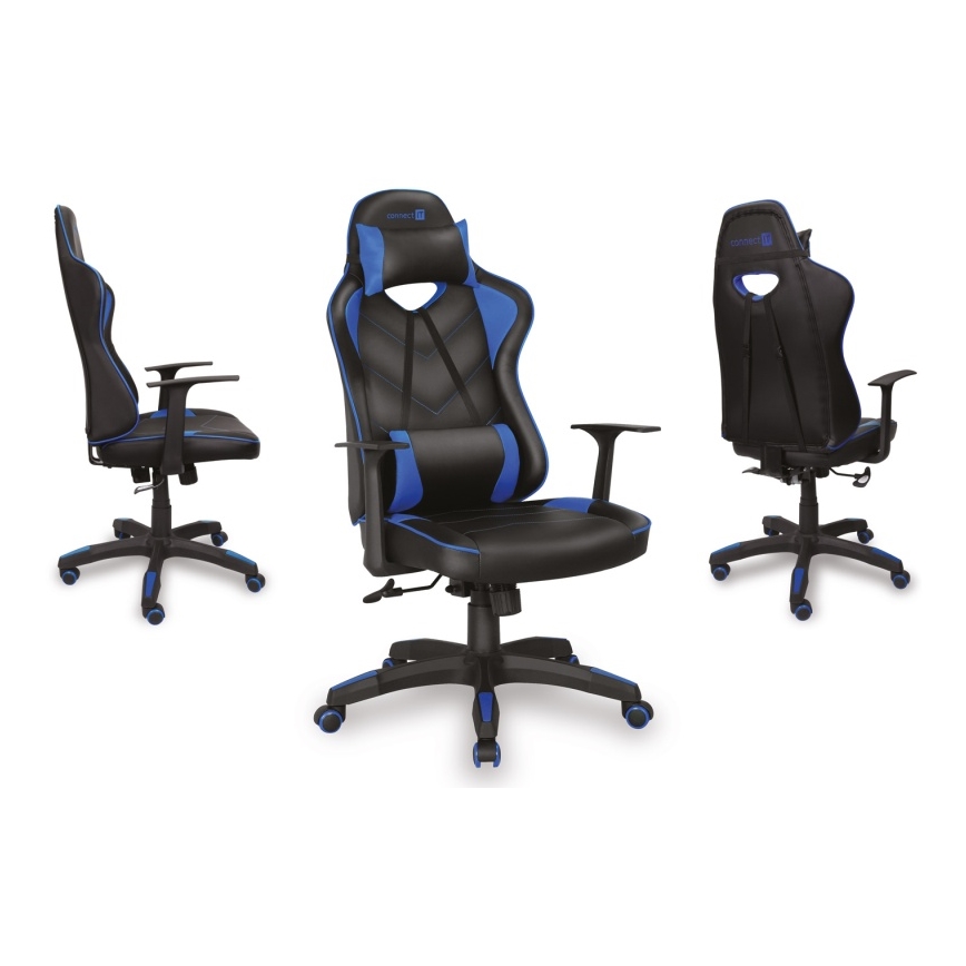 CONNECT IT CGC-0700-BL - Gaming-Stuhl LeMans Pro Schwarz/Blau