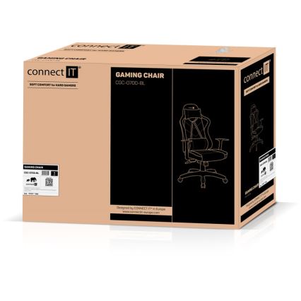 CONNECT IT CGC-0700-BL - Gaming-Stuhl LeMans Pro Schwarz/Blau