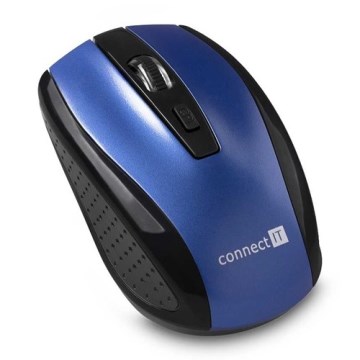 CONNECT IT CI-1225 - Kabellose Maus 800/1200/1600 DPI 2xAAA schwarz/blau
