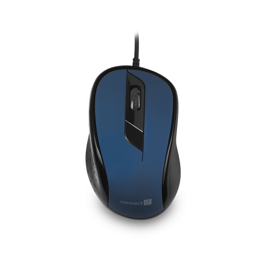 CONNECT IT CMO-1200-BL - Kabelgebundene Maus 1000 DPI Schwarz/Blau