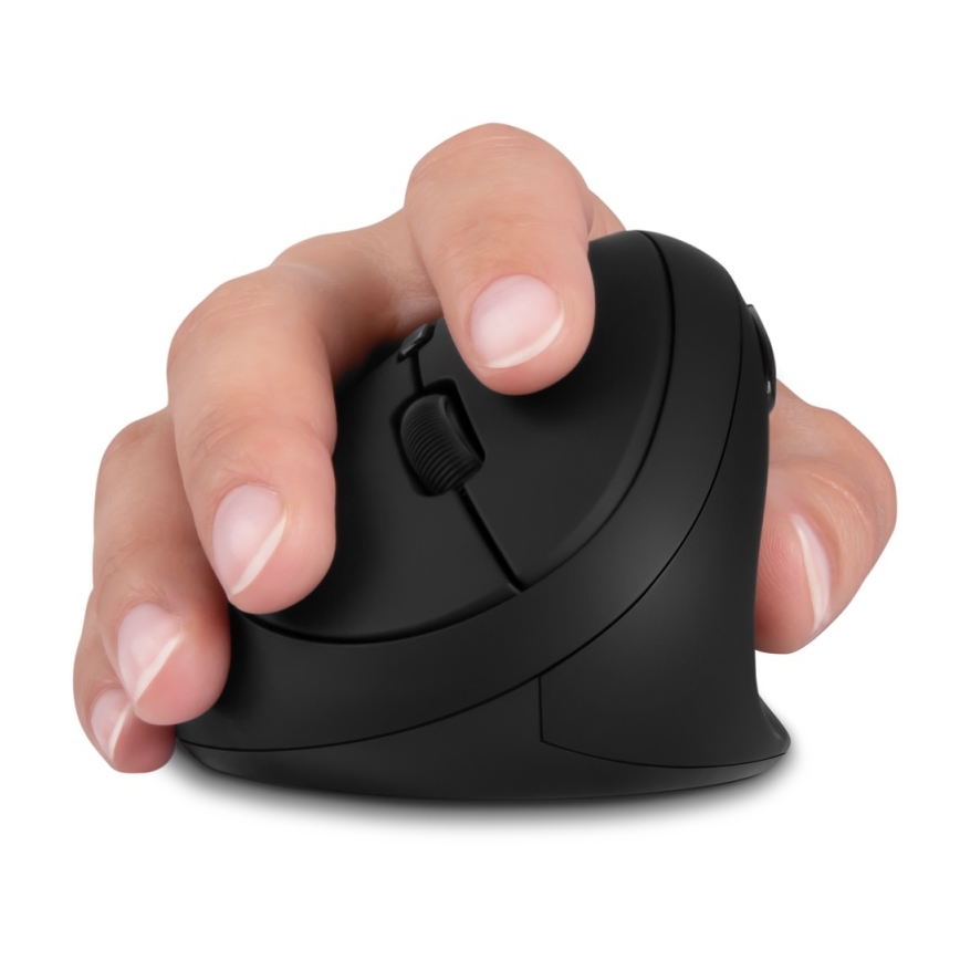 CONNECT IT CMO-2600-BK - Ergonomische kabellose Maus 800/1200/1600 DPI 1xAA schwarz