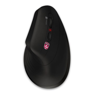 CONNECT IT CMO-2880-BK - Ergonomische kabellose Maus Verti TriMode 1000/1600/2400 DPI 2xAAA schwarz
