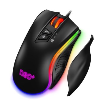 CONNECT IT CMO-3591-BK - LED RGB Kabelgebundene Gaming-Maus 500-7200 DPI schwarz