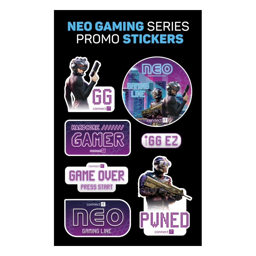 CONNECT IT CMO-3591-BK - LED RGB Kabelgebundene Gaming-Maus 500-7200 DPI schwarz