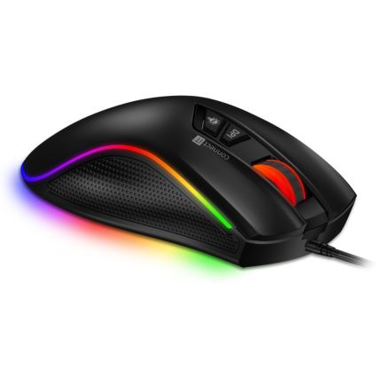CONNECT IT CMO-3591-BK - LED RGB Kabelgebundene Gaming-Maus 500-7200 DPI schwarz