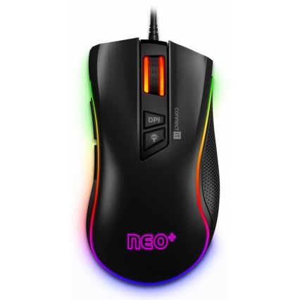 CONNECT IT CMO-3591-BK - LED RGB Kabelgebundene Gaming-Maus 500-7200 DPI schwarz