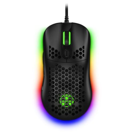 CONNECT IT CMO-5511-BK - LED RGB Kabelgebundene Gaming-Maus 200-12800 DPI schwarz