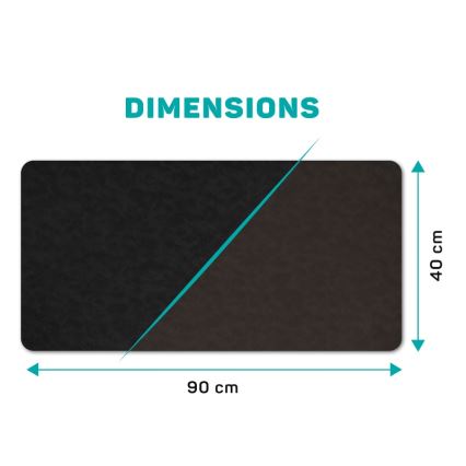 CONNECT IT CMP-4030-LG - Wendbare Tastatur- und Mausunterlage 90x40 cm schwarz/braun