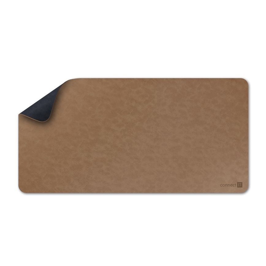 CONNECT IT CMP-4040-LG - Wendbare Maus- und Tastaturunterlage 90x40 cm, blau/braun