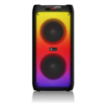 CONNECT IT HSP-3050-BK - LED kabelloser Lautsprecher mit Mikrofon 60W/5V 4500 mAh schwarz + Fernbedienung