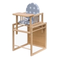 COSING - Kinderhochstuhl 2-in-1 Viktoria Buche/Grau