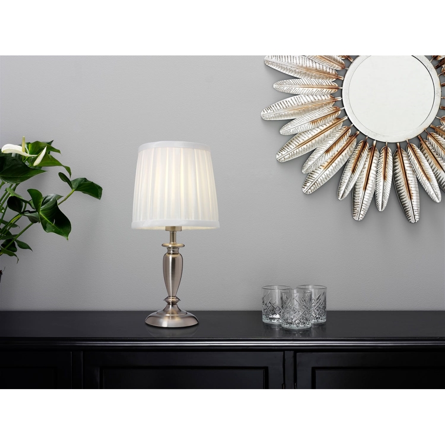 Cottex - Tischlampe INEB 1xE14/40W/230V silber