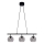 Cottex - Hängeleuchte an Kabel CAPELLA 3xE14/40W/230V rauchfarben/schwarz
