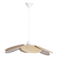 Cottex - Hängeleuchte mit Kabel WINF 1xE27/8W/230V beige/weiß