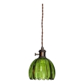 Cottex - Pendelleuchte NORA mit Kabel 1xE14/5W/230V grün
