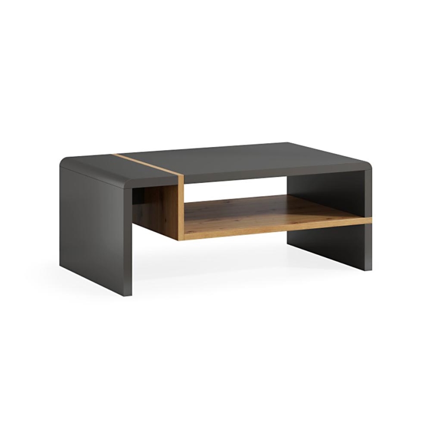Couchtisch FRED Anthrazit/Eiche Artisan