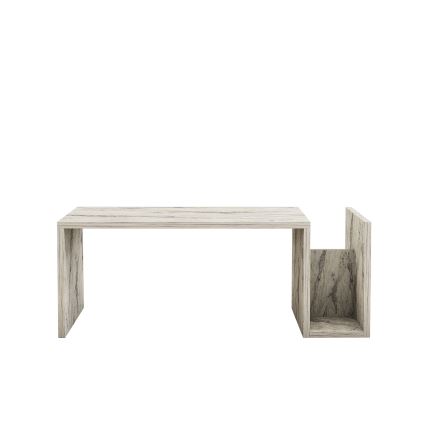 Couchtisch MONEL, Marmor-Dekor, Grau
