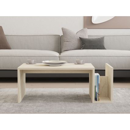 Couchtisch MONEL, Marmordekor, Beige