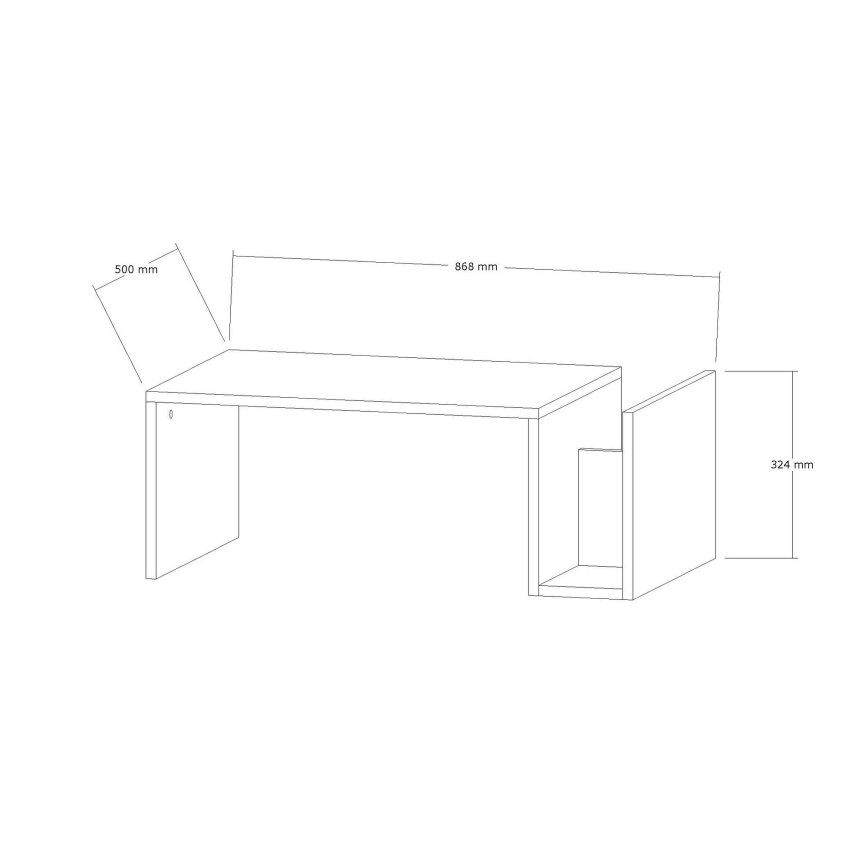 Couchtisch MONEL, Marmordekor, Beige