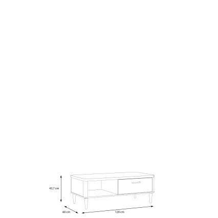 Couchtisch NOR braun/beige