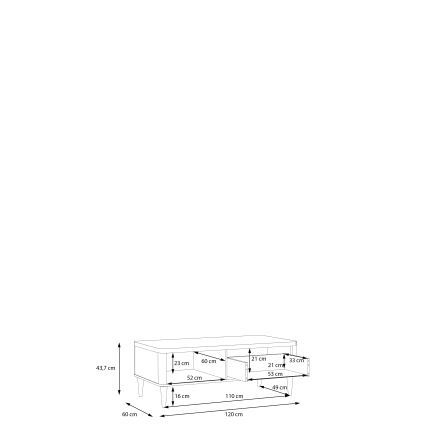 Couchtisch NOR braun/beige