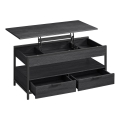 Couchtisch NYRO mit Hebefunktion, schwarz