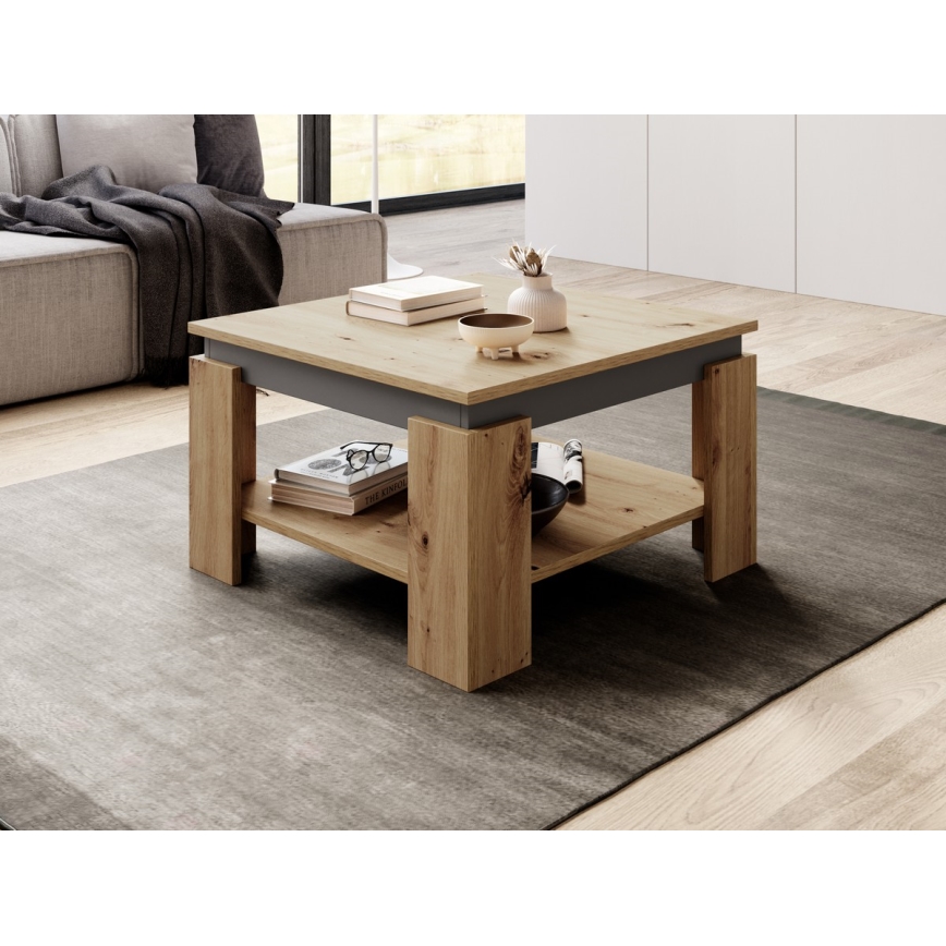Couchtisch OLAF Eiche Artisan/Anthrazit