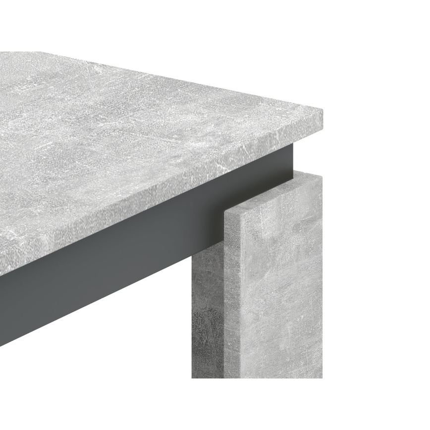 Couchtisch OLAF grau Beton/Anthrazit