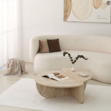 Couchtisch REST, Marmor-Dekor, Beige