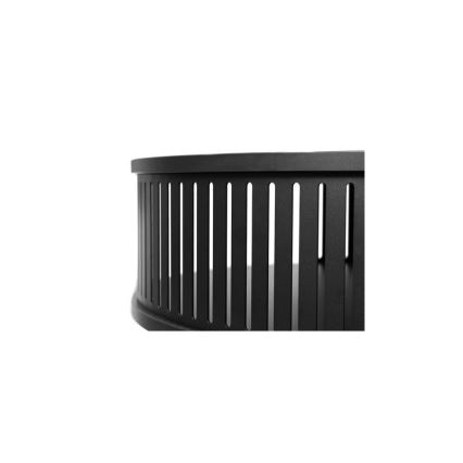 Couchtisch ROENNI 44x75 cm schwarz/weiß